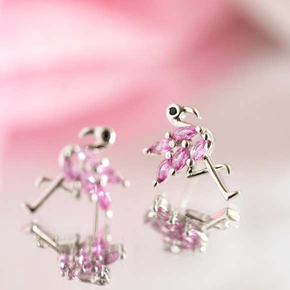 Pink Flamingo Studs - Picture 4 of 9